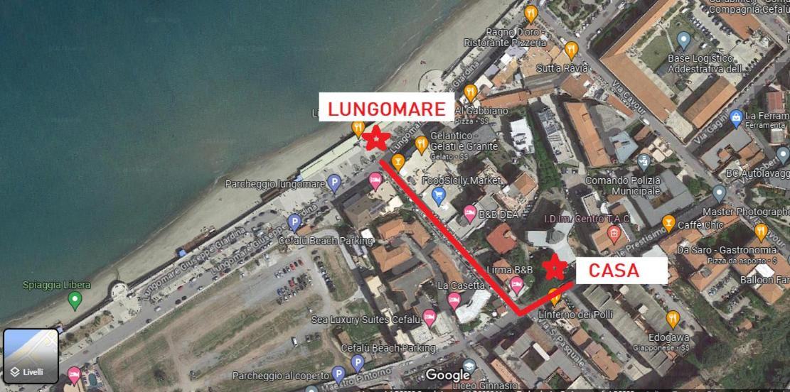 Vintage Sea House Vicino La Spiaggia Del Lungomare Cefalù Exteriér fotografie